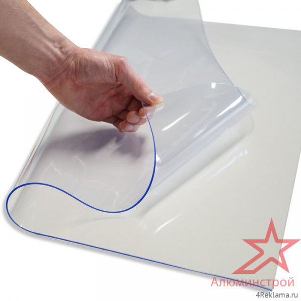 Пример использования прозрачного ПЭТ пластика Gebau