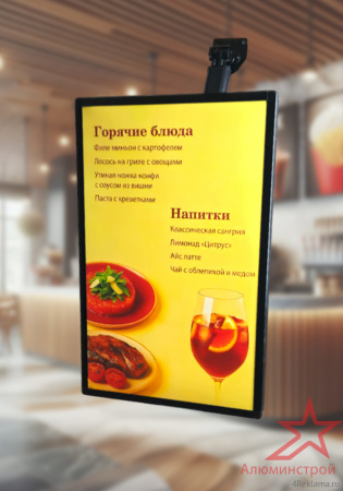 Световая панель подвесная к потолку (400*600) 16W, напряжение 220В, без адаптера